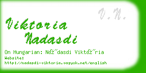 viktoria nadasdi business card